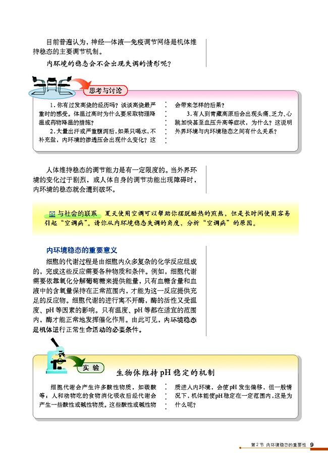 内环境稳态的重要性(3)