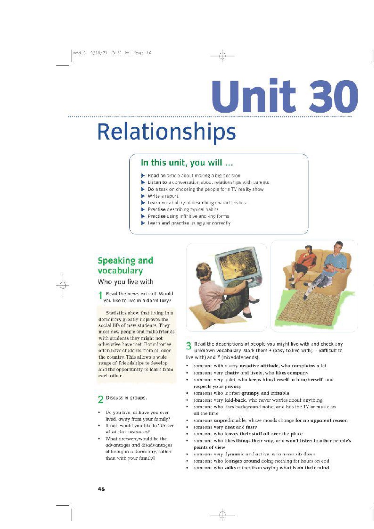 Unit 30 Relationships