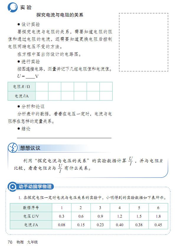 「17」.1 电流与电压和电阻的关系(3)