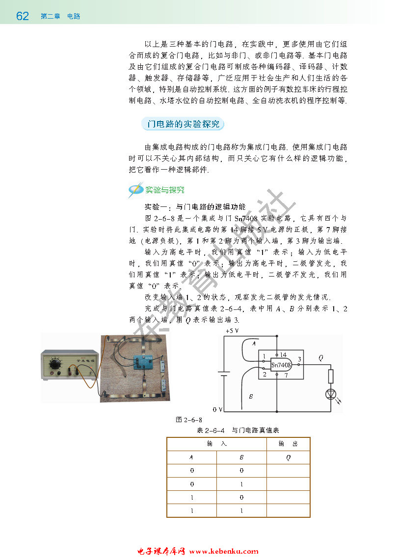 第六节 走进门电路(4)