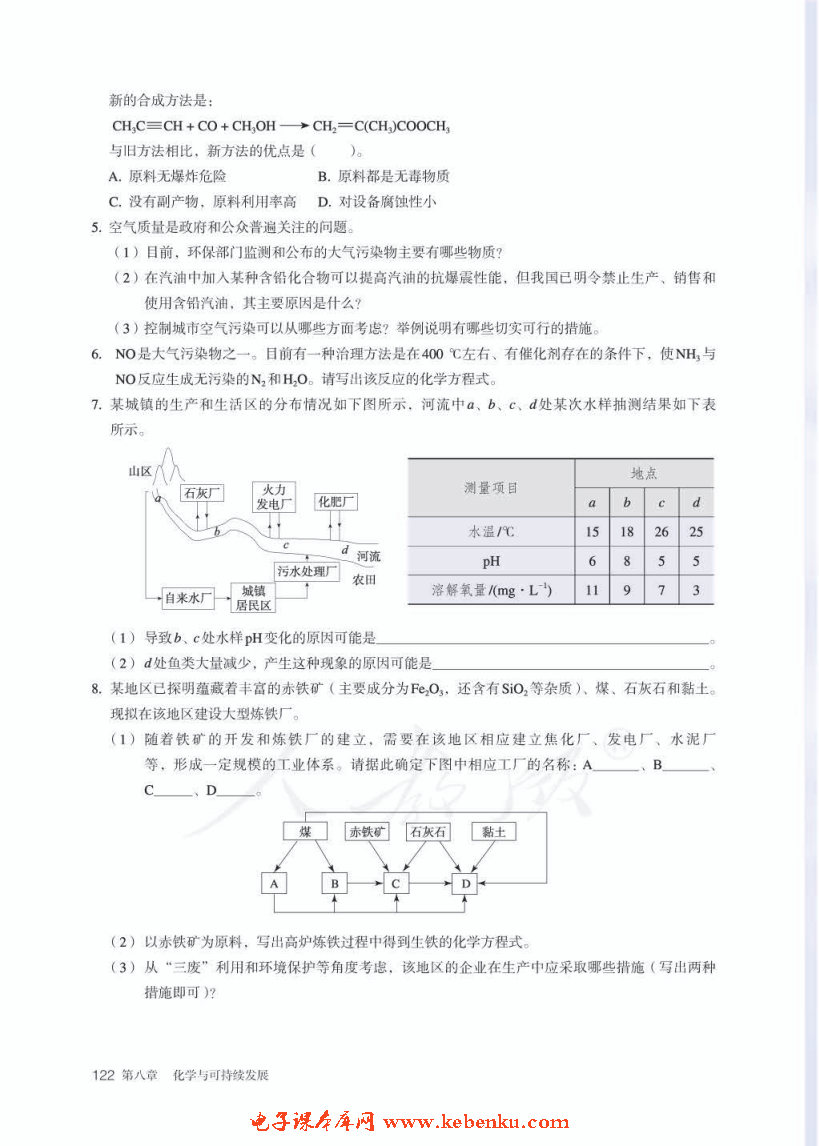 第三节 环境保护与绿色化学(6)