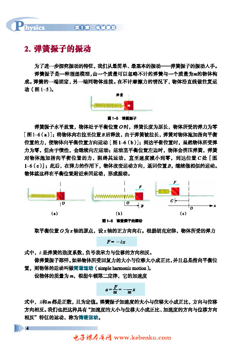 第1节 简谐运动(2)