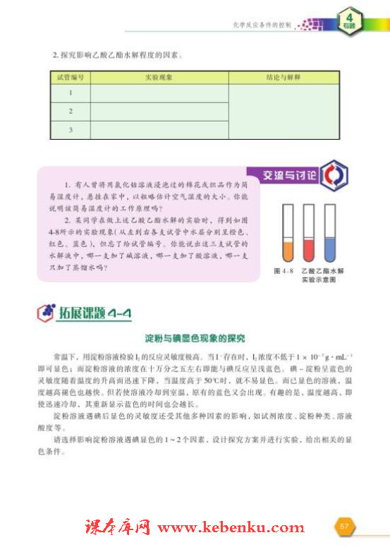 课题3 反应条件对化学平衡的影响(4)