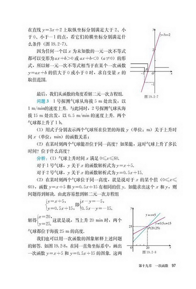 「19」.2.3 一次函数与方程、不等式(2)