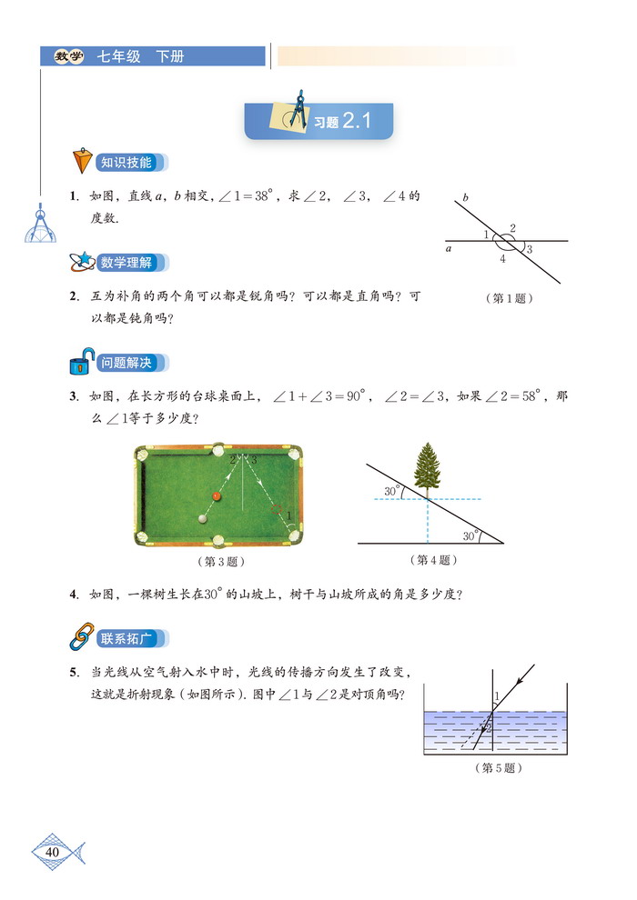 「2」.1 两条直线的位置关系(3)