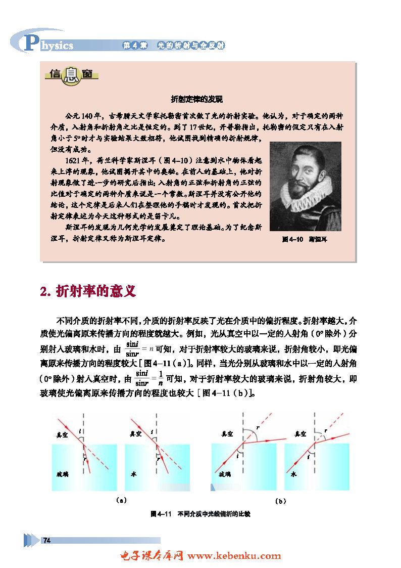 第1节 光的折射定律(4)