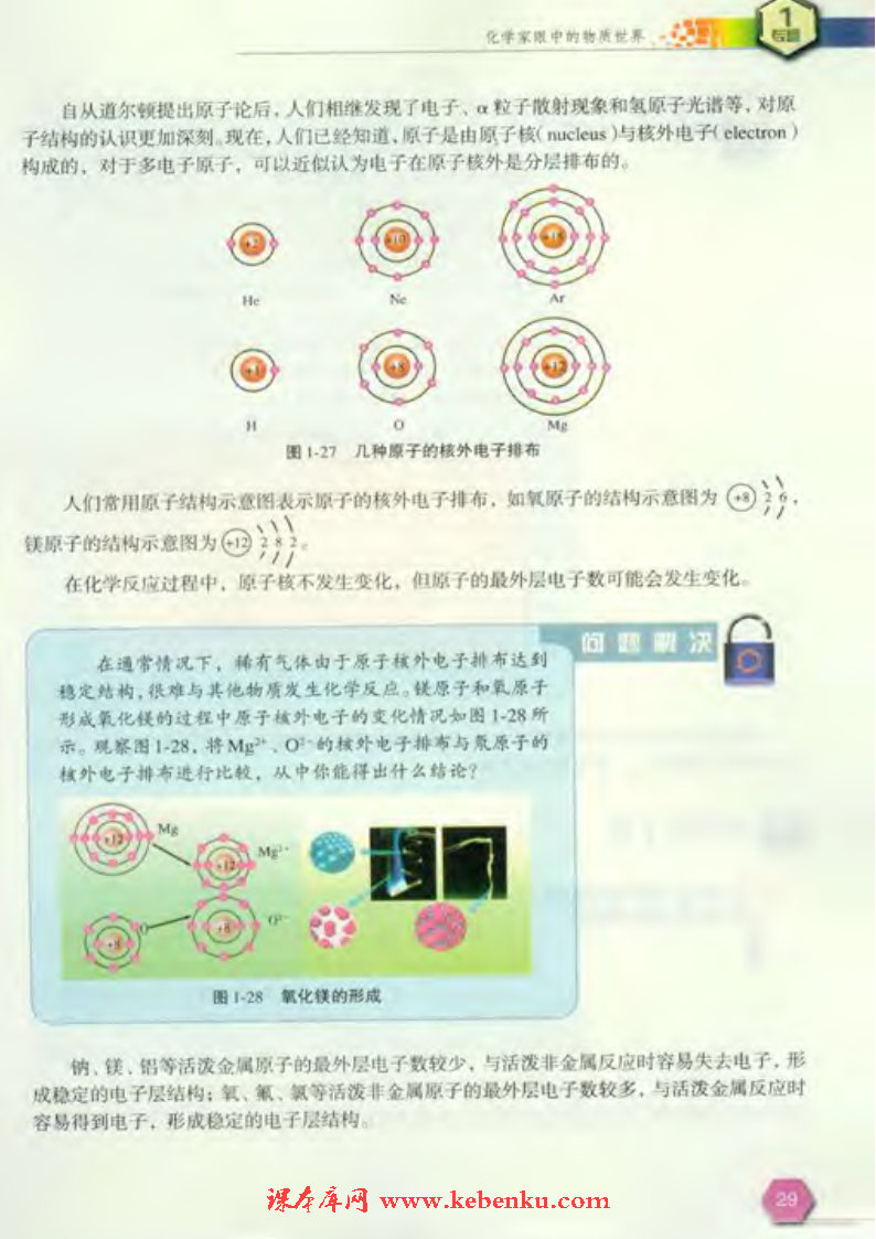 第三单元 人类对原子结构的认识(3)