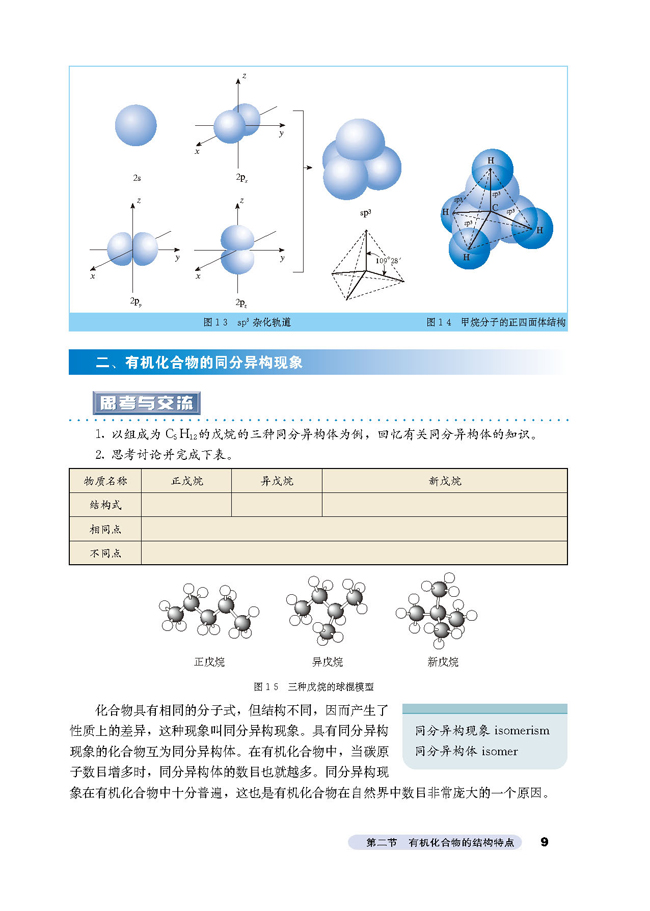 第二节 有机化合物的结构特点(3)