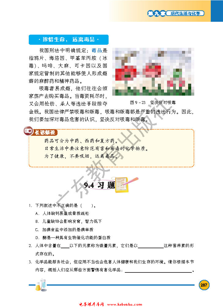 「9」.4 化学物质与健康(10)