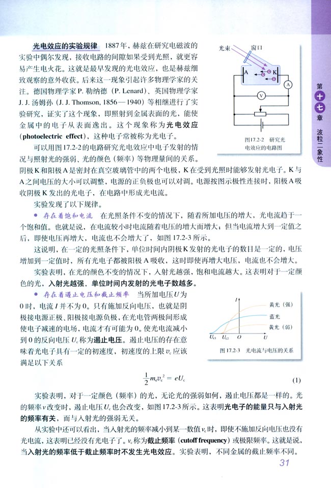 光电效应的实验规律