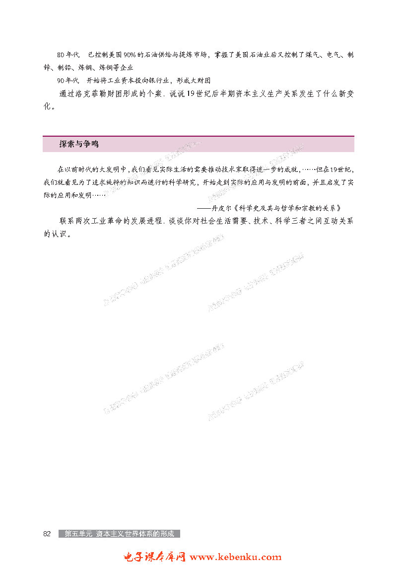 第18课 第二次工业革命(4)