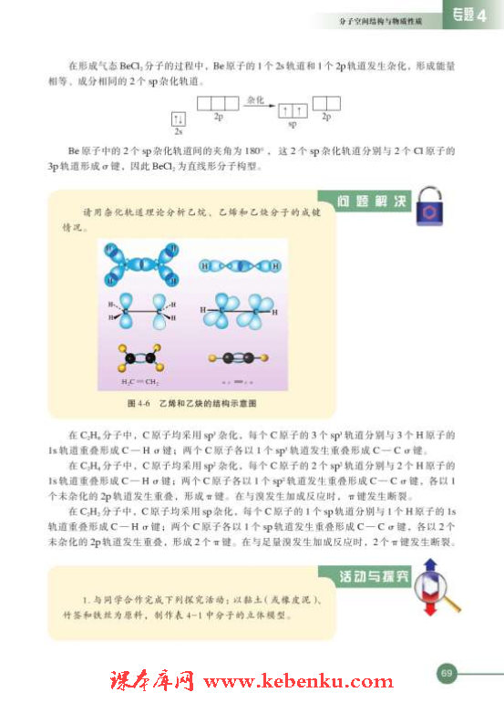 第一单元 分子构型与物质的性质(4)