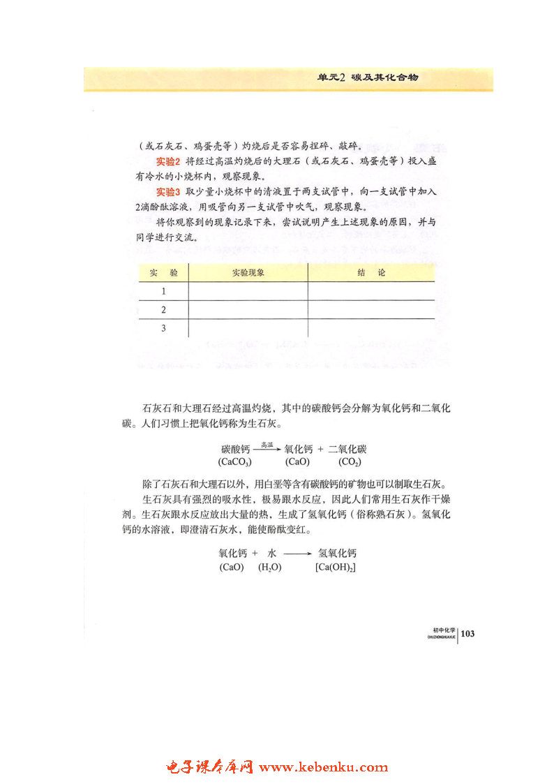 单元2 碳及其化合物(12)