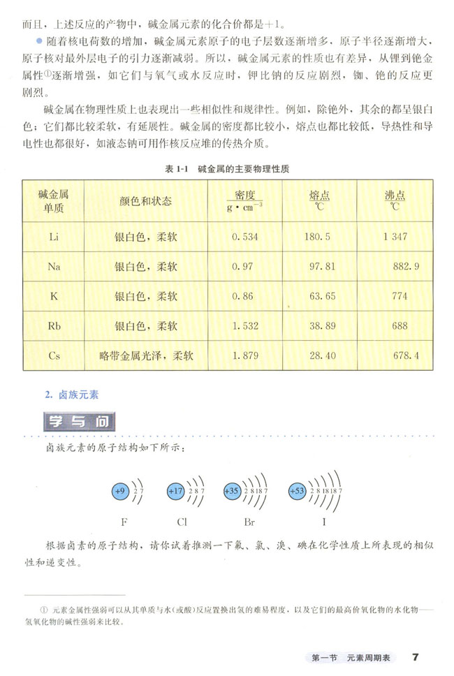 第一节 元素周期表(4)