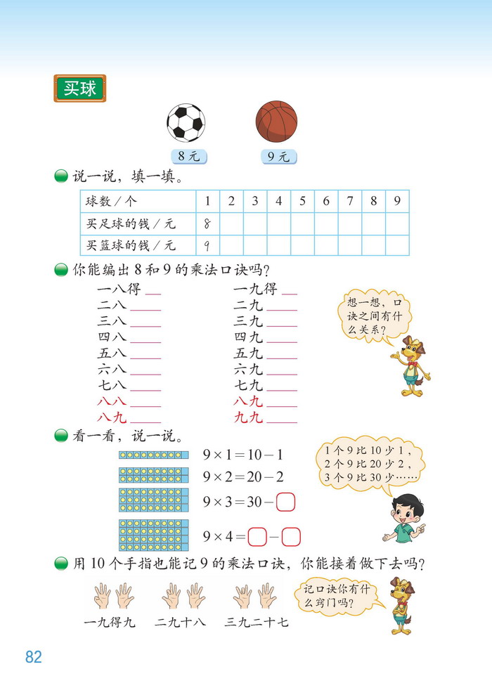 八 6～9的乘法口诀(5)