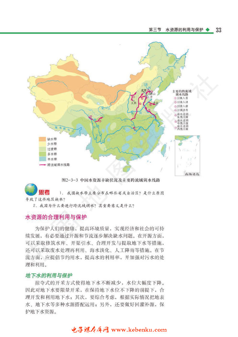 第三节 水资源的利用与保护(3)