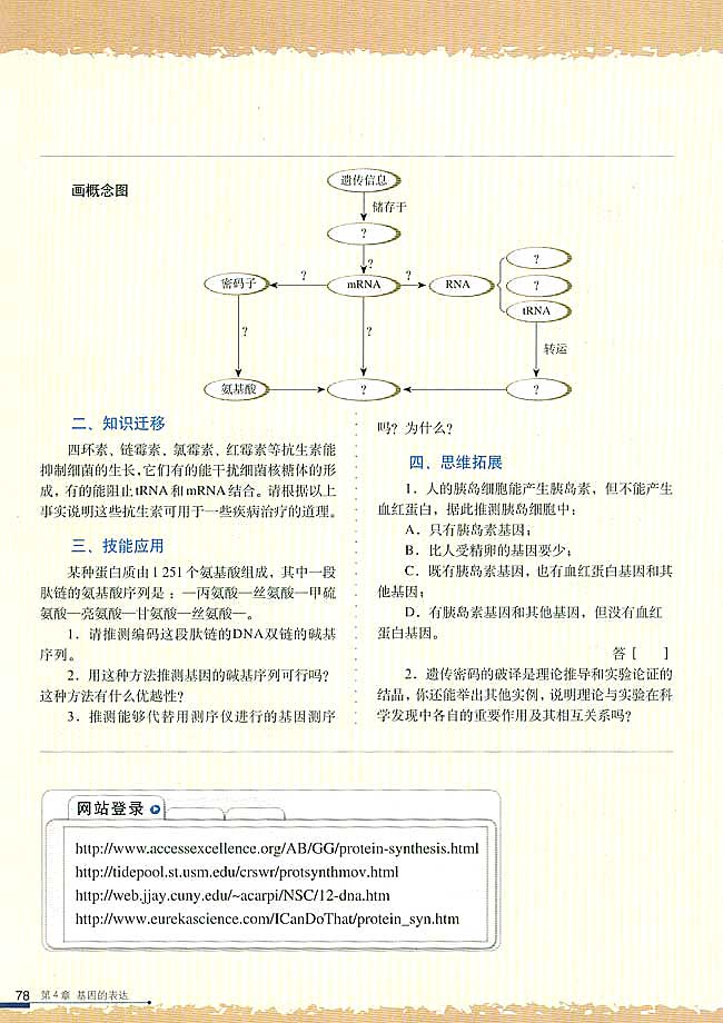 遗传密码的破译（选学）(6)