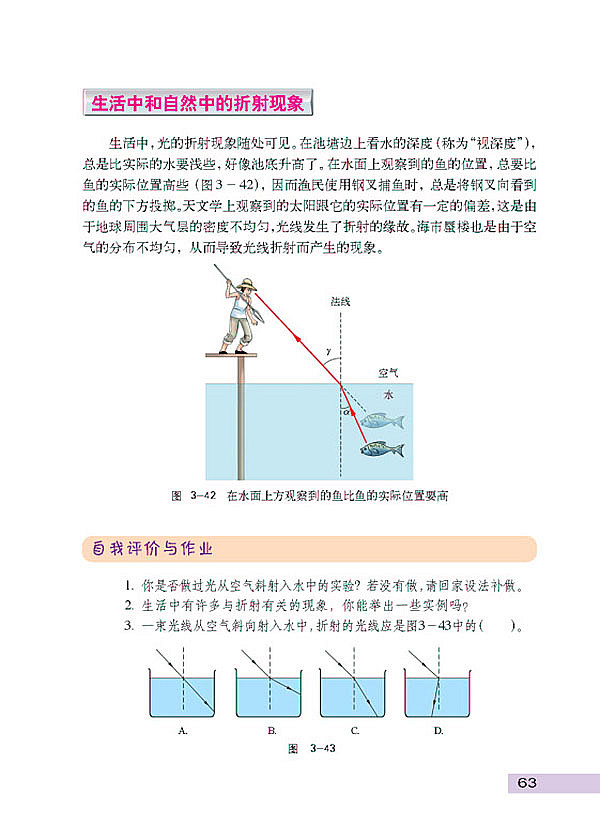 探究光的折射规律(4)