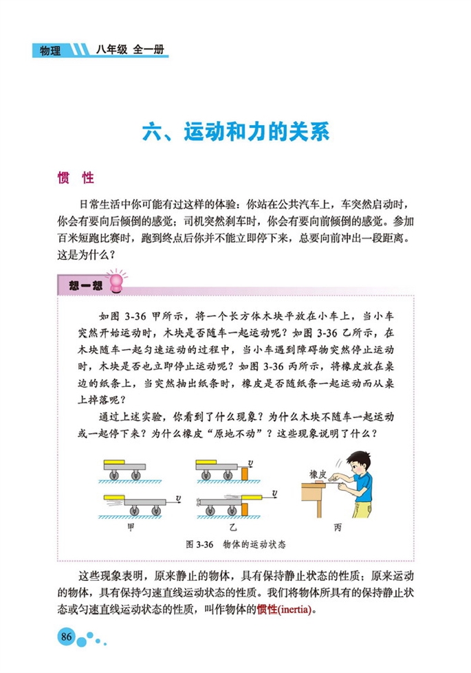 运动和力的关系