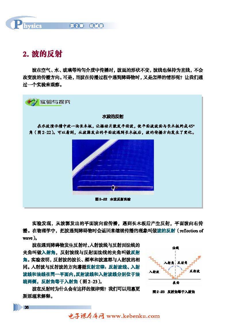 第2节 波的反射和折射(3)