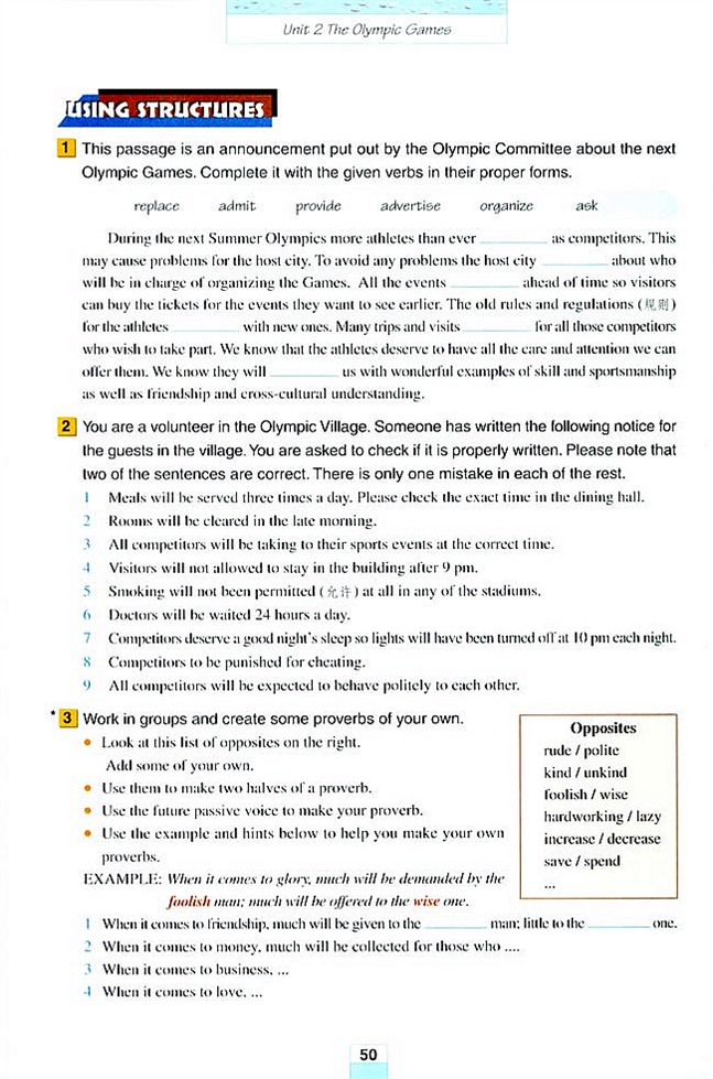 Unit 2 The Olympic Games(3)