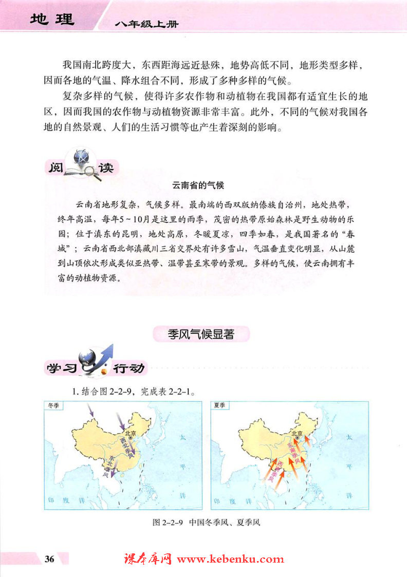 第二节  气候类型多样  季风气候显著(7)