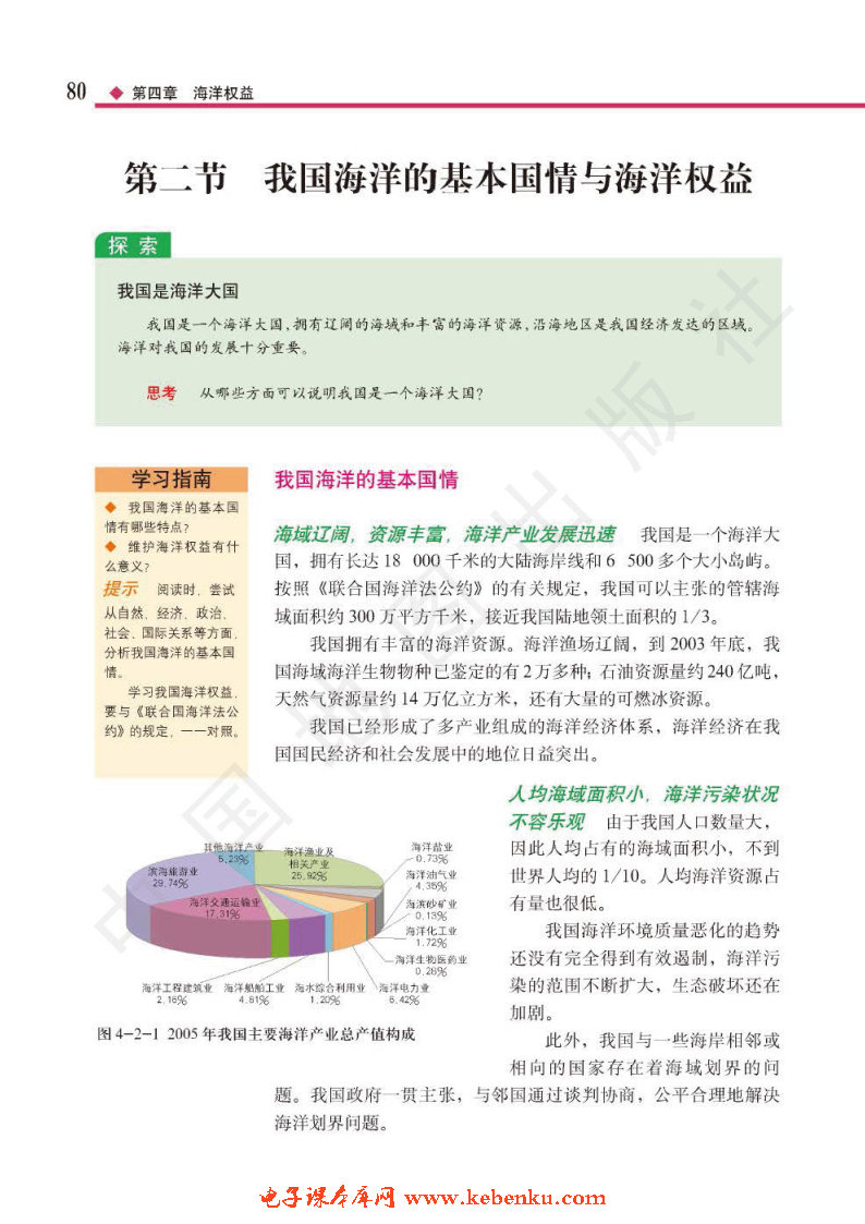 第二节 我国海洋的基本国情与海洋权