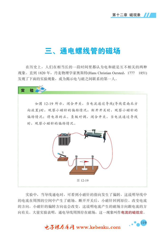 三、通电螺线管的磁场