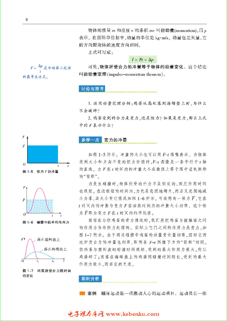 「1」.1 探究动量变化与冲量的关系(2)