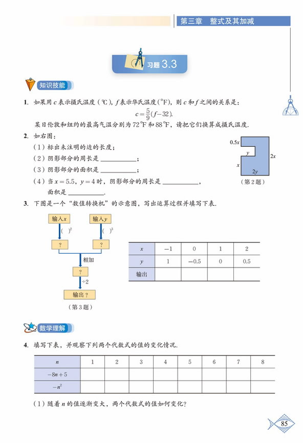 「3」.2  代数式(5)