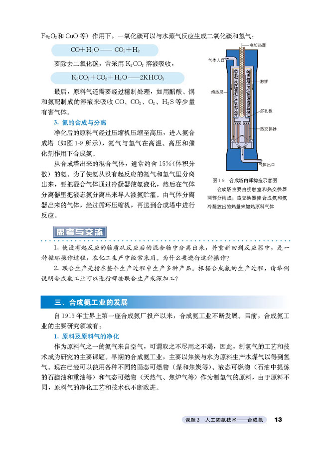 课题2 人工固氮技术 合成氨(4)