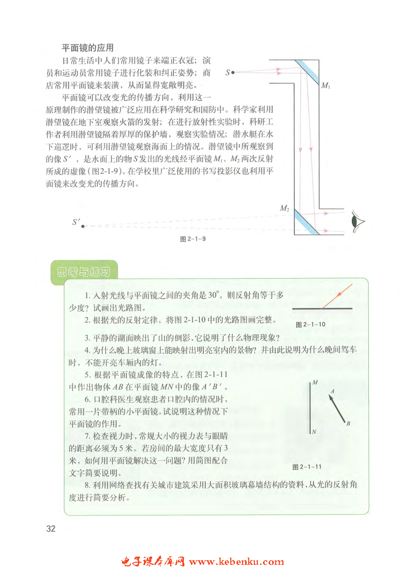 「2」.1 光的反射(3)