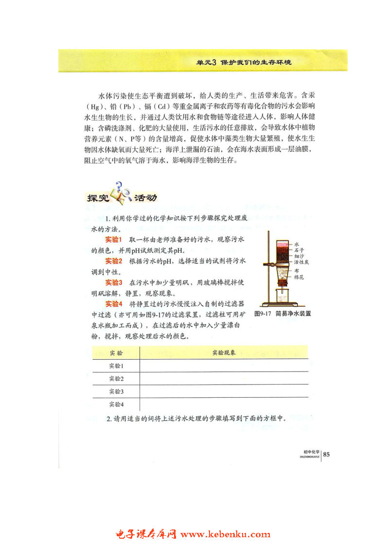 单元3 保护我们的生存环境(7)