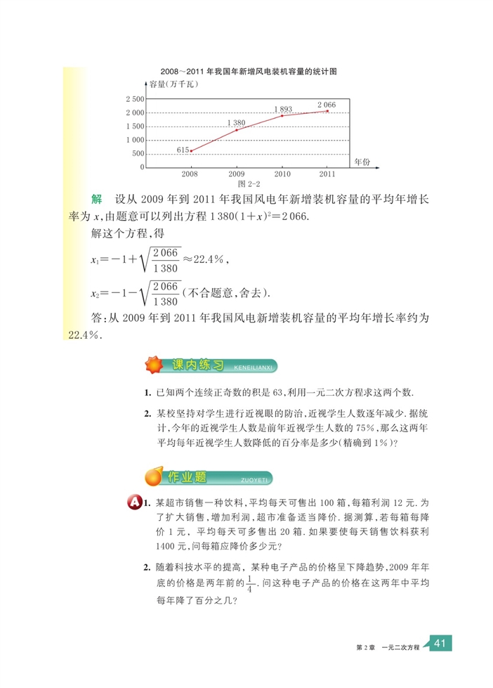 一元二次方程的应用(2)