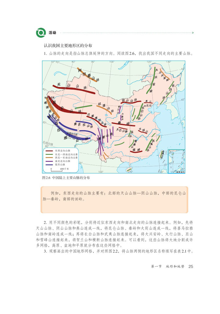 第一节 地形和地势(4)