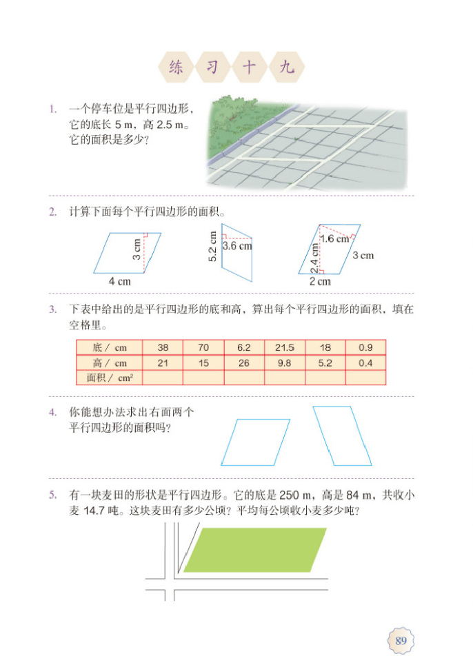 练习十九