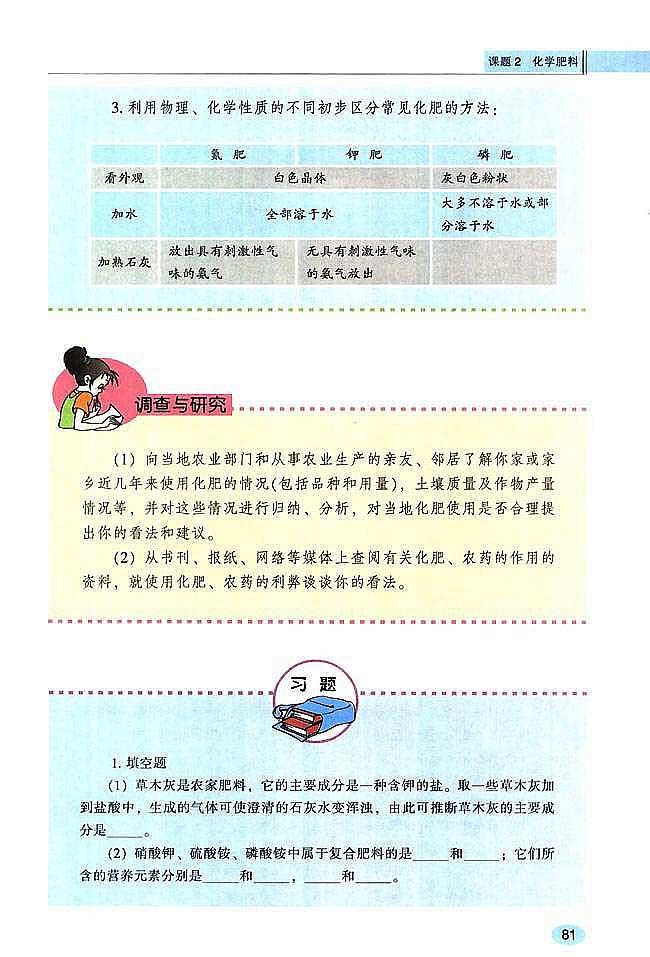 课题2 化学肥料(6)