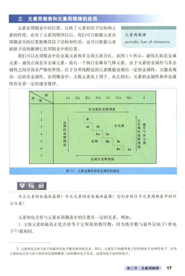 第二节 元素周期律(5)