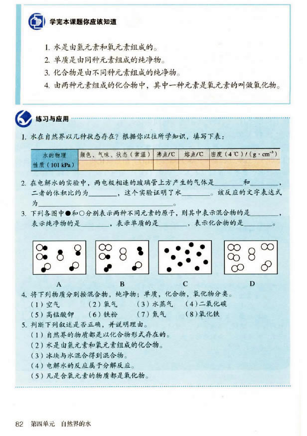 课题3 水的组成(4)