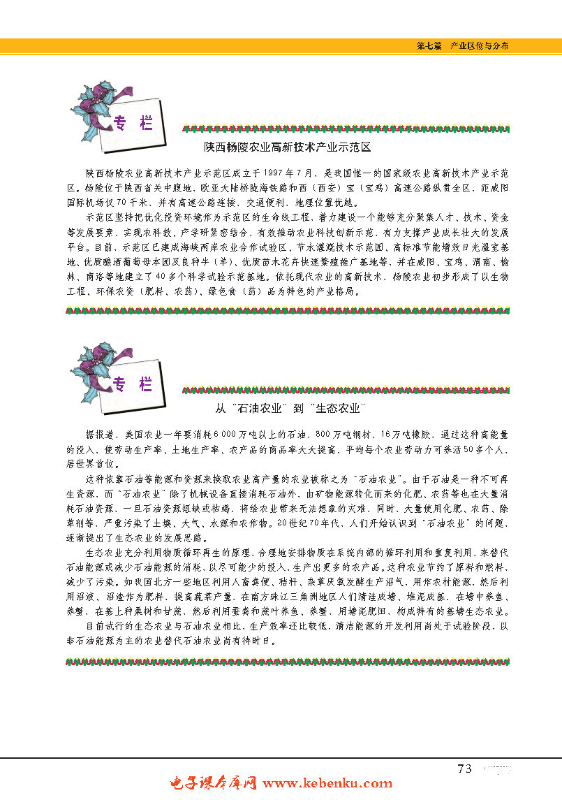 专题22  农业区位与农业地域类型(12)