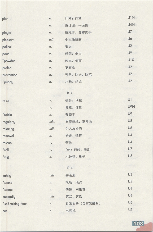 Word list(9)