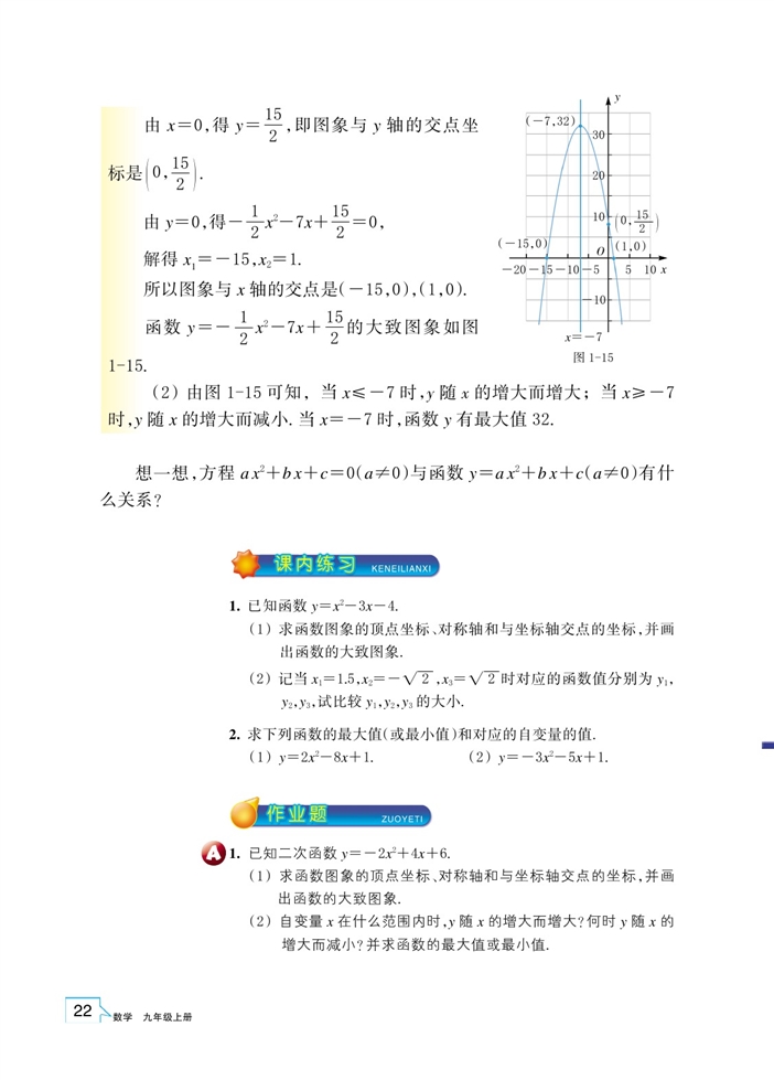 二次函数的性质(3)