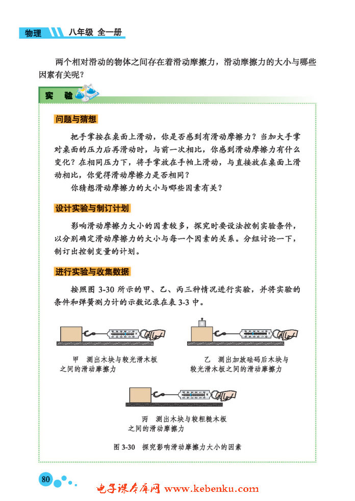 五、滑动摩擦力(3)