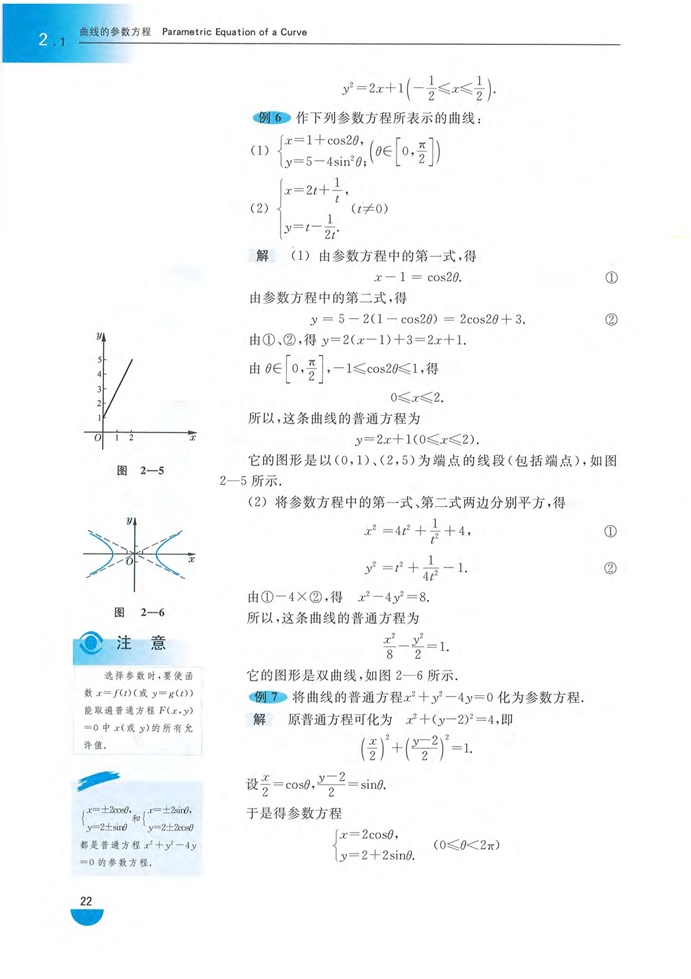 「2」.1 曲线的参数方程(6)