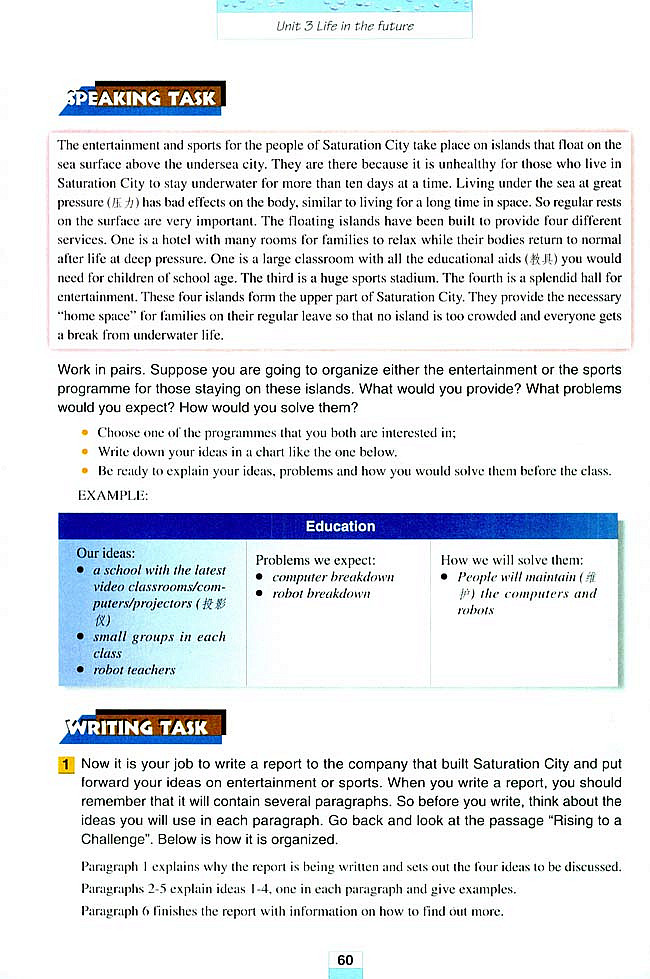 Unit 3 Life in the future(6)