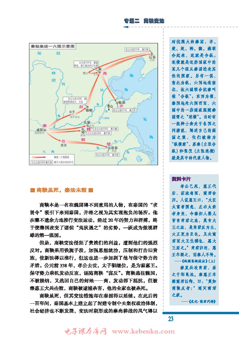 二 秦国的崛起(3)