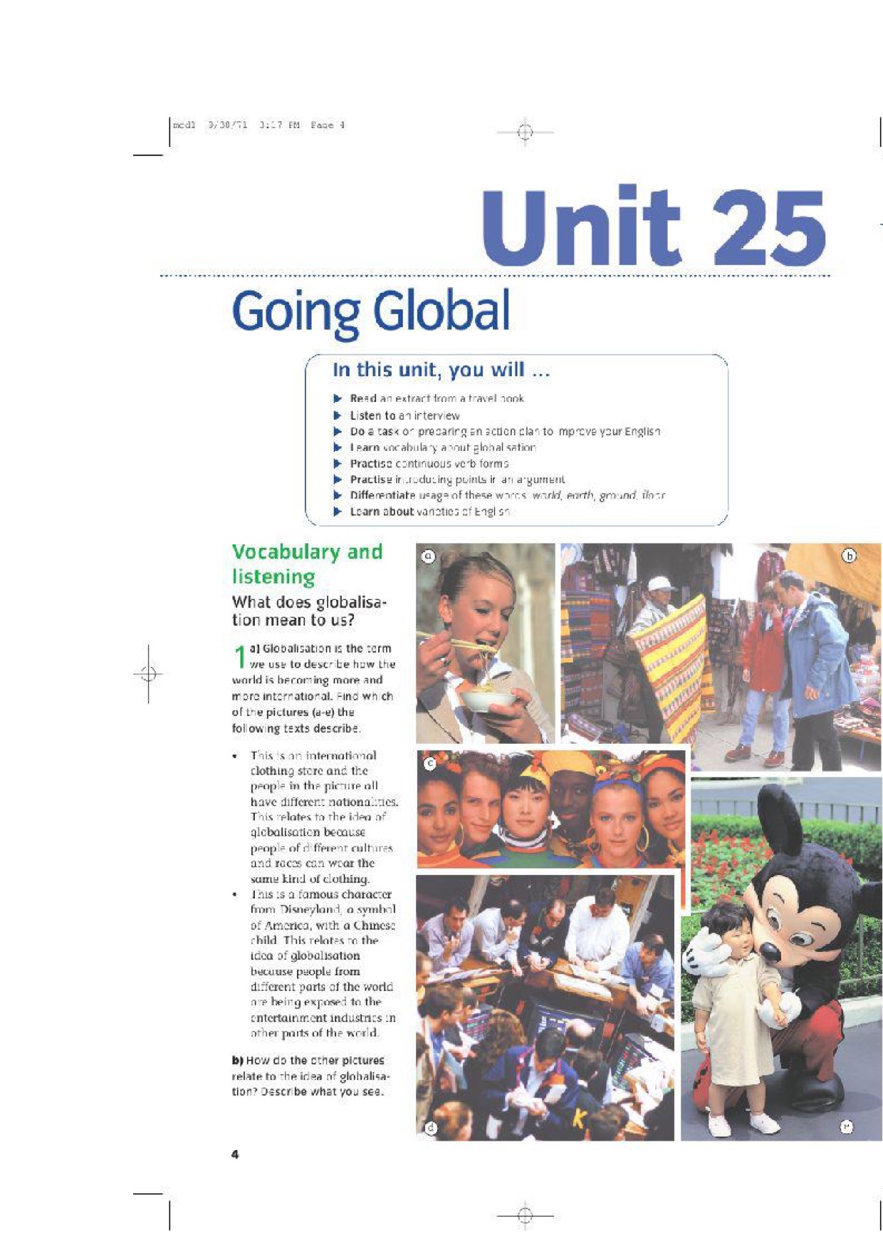 Unit 25 Going Global