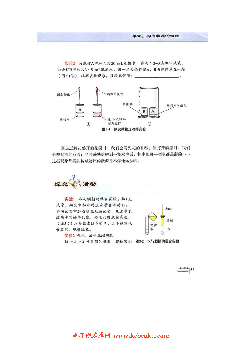 单元1 构成物质的微粒(2)