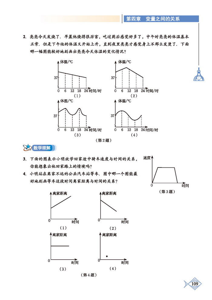 「4」.3 用图象表示的变量间关系(7)