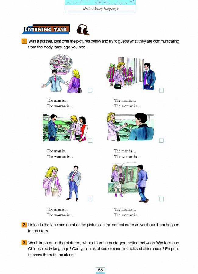 Unit 4 Body language(4)